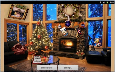 Christmas Fireplace LWP - Рождество Камин LWP